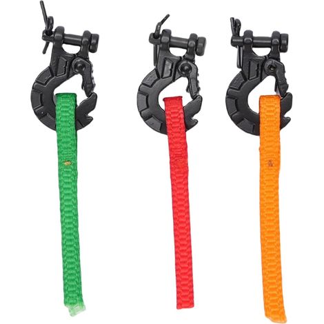 Crochet de Remorque RC, Crochet de Treuil, Sangle de Traction pour Voitures sur Chenilles RC/10, Compatible avec la Traction de Treuil en Nylon, Lot de 3 (1/5)