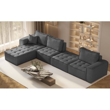 Bohoo modulare Ecke XL Dunkelgrau Links (1/5)