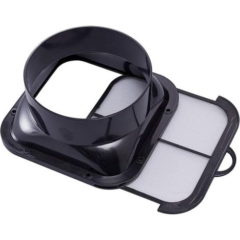 Connecteur de conduit de 148 mm, bride en ABS, connecteur de tuyau de ventilateur avec filtre pour ventilation de hotte de cuisine (1/5)