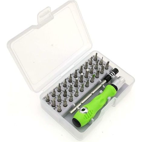 Präzisions-Schraubendreher-Set, 32-in-1-Mini-Schraubendreher-Set mit Inbusschlüsseln, Reparaturwerkzeug für iPhone, Laptop, Uhr, Schmuck, Spielzeug, Brille, MacBook (1/5)