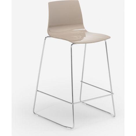 Sgabello design Grand Soleil bar cucina 64 cm design Mini Imola - Beige