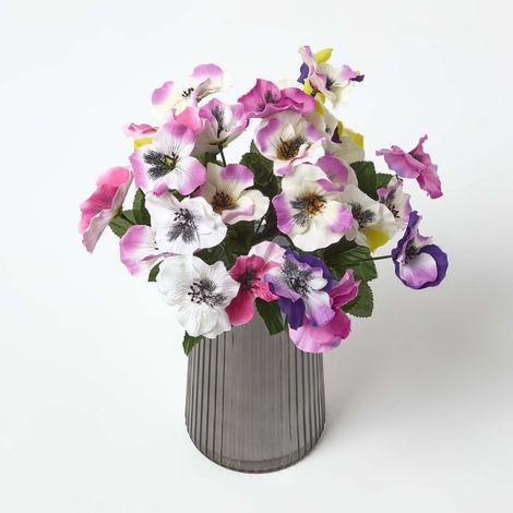 HOMESCAPES Set of 3 Pansy Spray Single Stems (1/5)