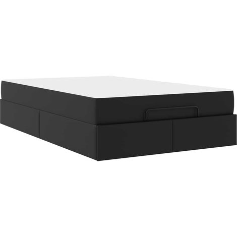 Maison Exclusive - Estructura de cama con colchón Otro 2 pcs Negr
