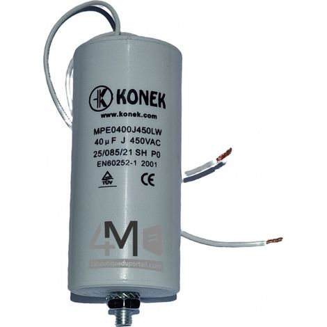 Condensateur Démarrage Moteur 40 µF / 450 V