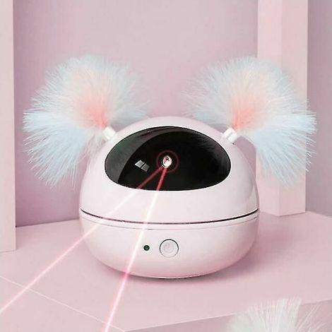 Jouet laser pour chat Pointeur laser automatique Chats rotatifs Jouets électroniques (rose), Ensoleillé (1/5)