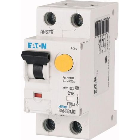 Disj. diff. FRBM6 10mA CBE B 1P+N Type AC 16A 000177774 EATON FRBM6 B16/1N/001