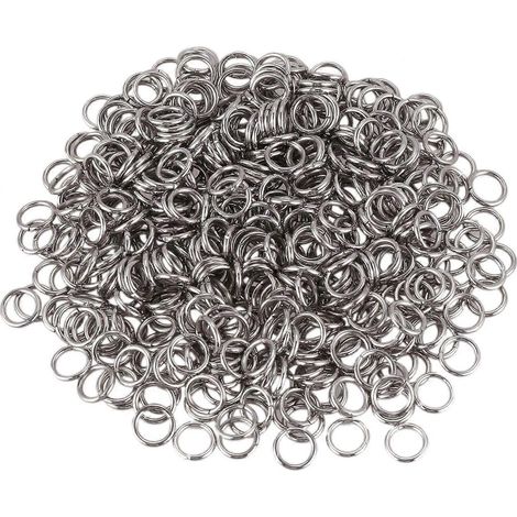 500 anneaux ouverts en acier inoxydable de 7 mm de diamètre. (1/5)