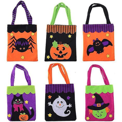 Lot de 6 sacs portables pour décorations d'Halloween (1/3)