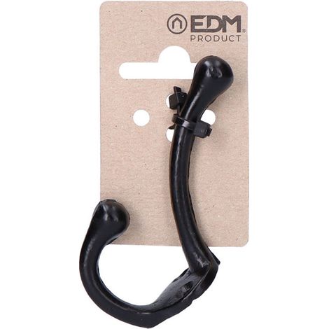 Colgador 75mm h° negro en cartón colgante edm (1/3)