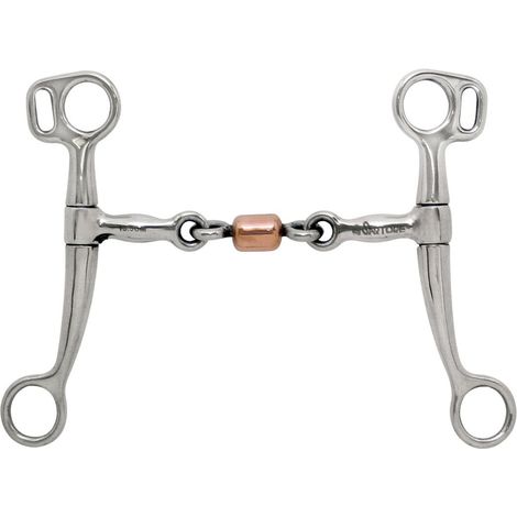 Filet western articulé en acier inoxydable avec rouleau de cuivre de 12 mm