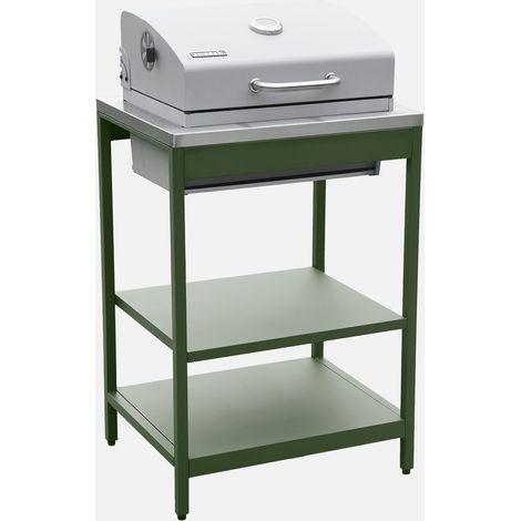 Modulo cucina da esterno con barbecue a carbonella