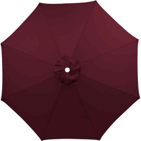 Toile de rechange en polyester pour parasol de jardin extérieur, protection solaire et imperméable, pour parasol à pilier central. (1/5)