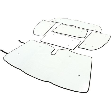 Lot de 6 pare-soleil de pare-brise de voiture avec réflecteurs UV et protection thermique, munis de ventouses, pour XK50 2007-2021 (1/5)