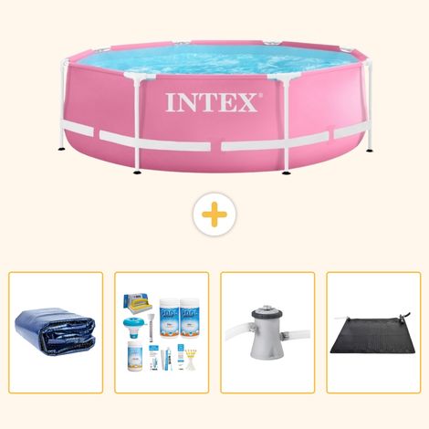 Intex Piscine Tubulaire Ronde - 244x76 cm - 5-pièces SCB4 (1/5)