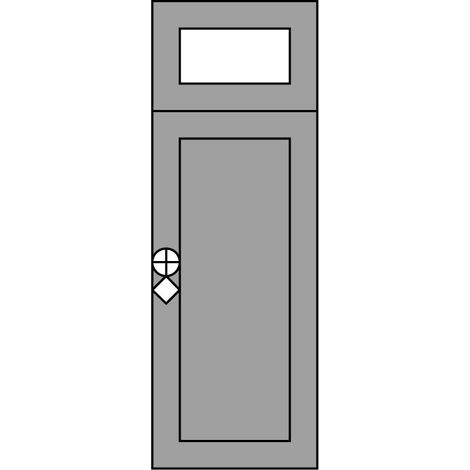 Sopraluce per Porta Blindata da 20cm, 30cm o 40cm (1/4)