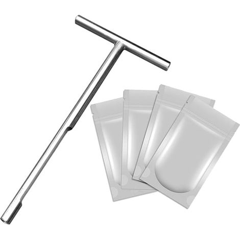 Sonde de Sol avec Sac D'Échantillonnage de Sol, Poteau de Sonde D'Échantillonnage de Sol, Sonde de Sol pour L'Échantillonnage D'Analyse de Sol (1/5)