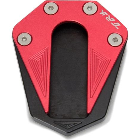 (Rouge) Rehausse de béquille latérale pour moto, en aluminium CNC, compatible avec Benelli TRK 502 2017-2018 maxpower (1/4)