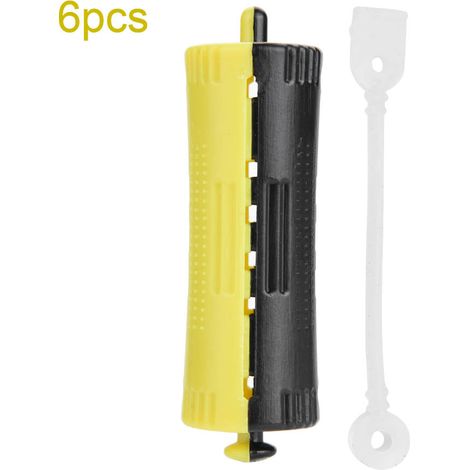 Fer à friser 6 pièces avec fonction ondulée et pinces à cheveux, outils de coiffure avec élastiques 2 (1/5)