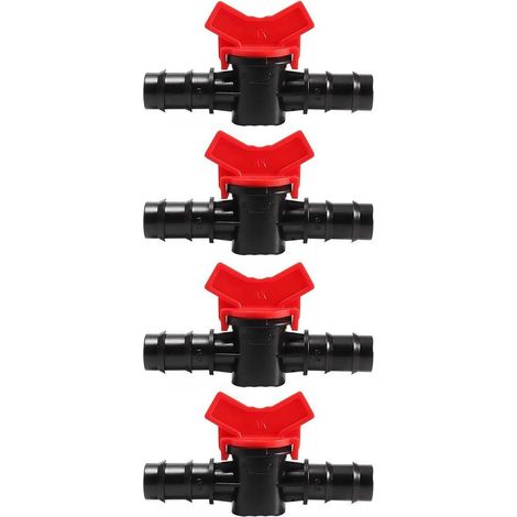 4pcs Robinet à boisseau sphérique 16mm pour irrigation goutte à goutte contrôle débit eau jardin agriculture (1/5)