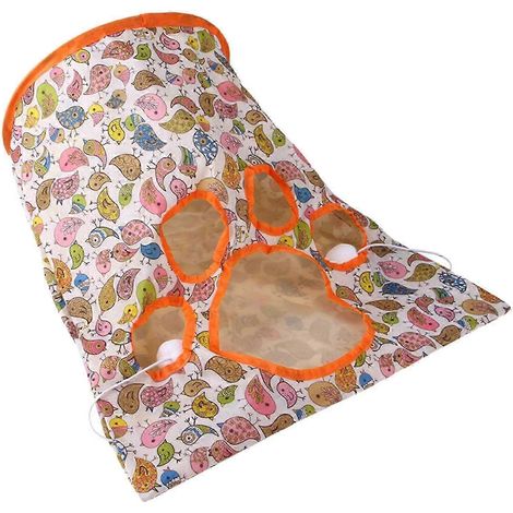 Tunnel de jeu portable pour animaux de compagnie, pliable et avec balles, tunnel amusant pour chiots, chatons, lapins et autres petits animaux.-Bird (1/5)