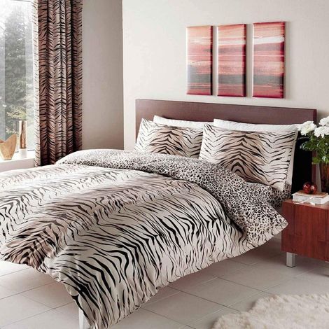 Peau de Tigre Housse de Couette, Marron, 4 x 27 x 39 cm