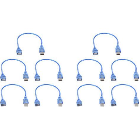 10X Cable D'Extension Court USB 2.0 Male Vers Femelle (1/5)