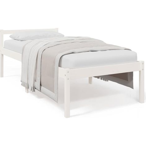 Maison Exclusive - Letto per Anziani Bianco 75x190 cm Small Single Legno di Pino (1/5)