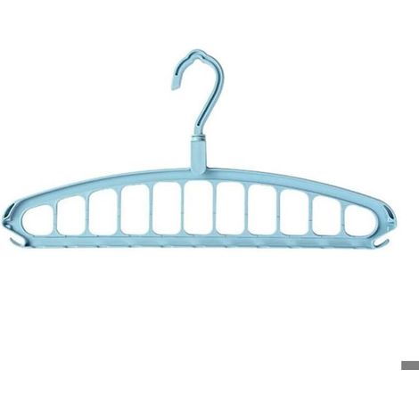 HONORNIC - Porte-vêtements Multifonctionnel Support Multi-Ports Cercle Porte-vêtements en Plastique Écharpe Cintres de Rangement Cintre (1/5)