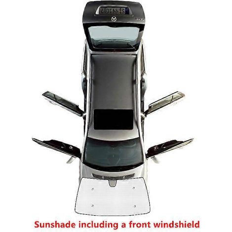 Pare-soleil intégral pour pare-brise avant de Toyota Corolla E210 Touring Sport (2018-2023) - Protection anti-UV (1/5)