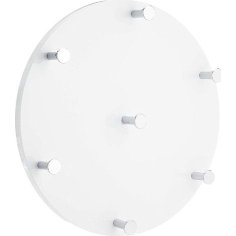 Patère Murale Ronde "Kely" 35cm Blanc (1/3)