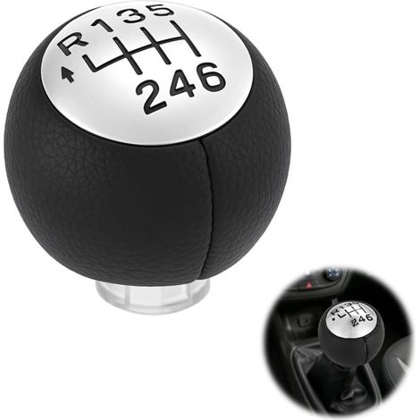 Pommeau de Levier de Vitesse 6 Vitesses pour Peugeot 307 308 3008 407 5008 807 Pommeau de Vitesse Compatible avec Citroen C3 C4 Picasso C8,Tête de Bouton de Levier de Voiture pour Peugeot