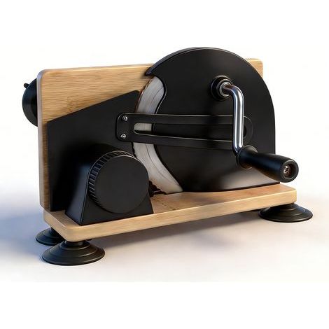 Manual bread slicer – Adjustable thickness – For homemade bread – Black stainless steel (1/5)