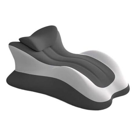 Oreiller ergonomique cervical mémoire de forme 58x38x23cm coussin lombaire multifonctionnel (1/4)