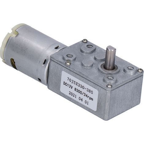 Moteur à engrenage à vis sans fin Turbo DC12V 24 tr/min, réduction de vitesse électrique pour ouvre-porte et fenêtre, Mini treuil (1/5)