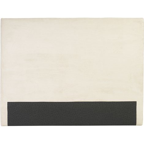 Testiera in velluto a coste beige L160 cm YOLANDA