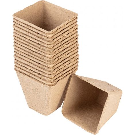 Torfsaatbeete: 8 x 8 x 7,8 cm, 18 Stück (1/5)