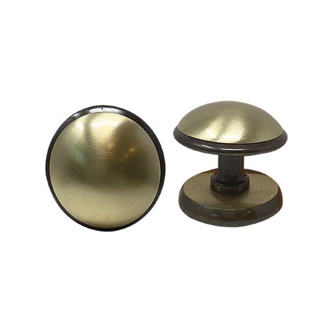 POMOLO X PORTONE GIADA  OTTONE BRONZO SATINATO D.MM 70 BASE D.MM 70