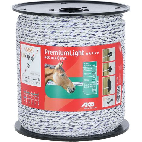 Elektroseil,6mm,400m,weiß/blau 4x0,20mm SSW, 2x0,25mm CU (1/5)