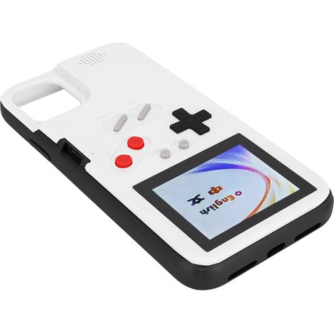 Nostalgische Retro-Handyhülle mit Farbbildschirm für tragbare Spielkonsolen, kompatibel mit iPhone 11 (weiß). (1/5)