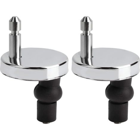2Pcs Charnière Abattant WC 55mm Universel Remplacement/rechange, Convient aux tous abattants Montage rapide