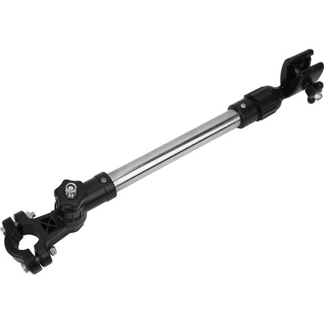 Verstellbarer Sonnenschirmhalter aus Edelstahl für Fahrräder, geeignet für Rollstuhl oder Kinderwagen (1/5)