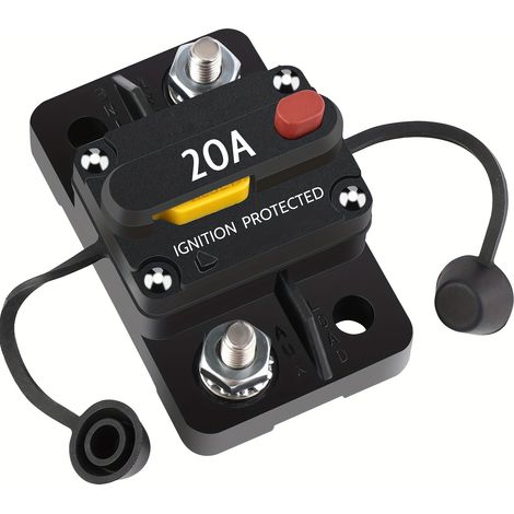5-60 AMP Circuit Breaker, Suitable for Marine Towing Motors, Marine ATV Trailers, Stereo Audio Electronics, with Manual Reset Switch DC (1/5)
