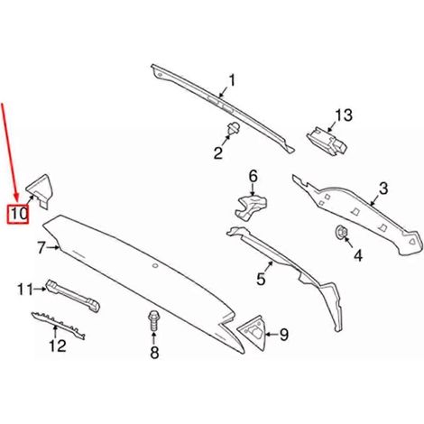paire de moulures d'angle de hayon arrière pour (1/5)