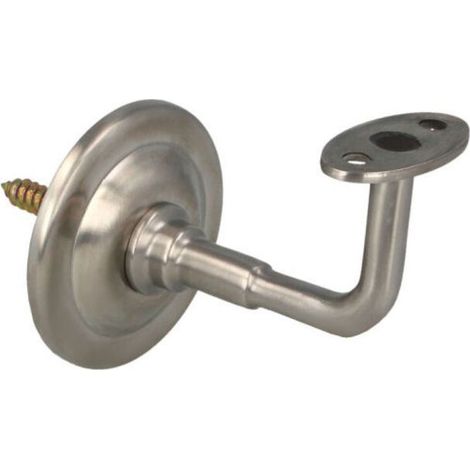 Support De Main Courante - Acier Inoxydable 18/8 - Plaque Embellissement 70 Mm - Distance Centre 80 Mm - 1 Pièce (1/3)