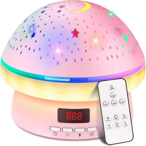 Giocattolo per bambini dai 2 agli 8 anni, luce notturna con proiettore di stelle rotante programmabile per bambini dai 3 agli 8 anni, regalo ideale per bambine dai 4 ai 9 anni (da infilare nella calza
