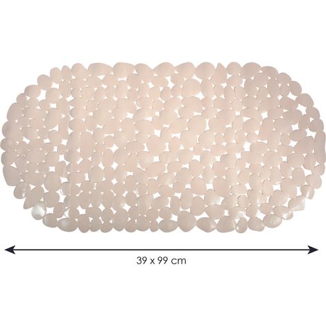 Alfombra de bañera PVC PEBBLE 39x99cm Beige MSV