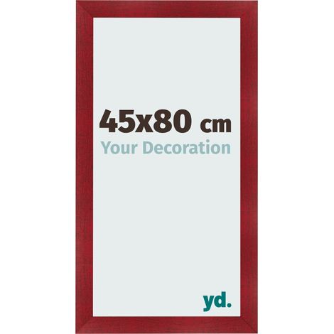 yd. - Cadre photo 45x80 - Vin Rouge Patine - MDF - Pisa (1/5)