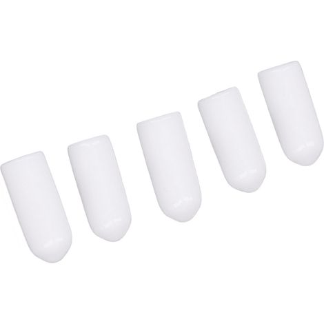 100 embouts de protection blancs PVC souple ignifuge anti-UV, capuchons de sécurité pour vis, diamètre 4,5 mm, résistants au vieillissement, usage intérieur/extérieur (1/5)