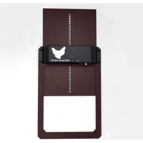 Porte de poulailler automatique sensible à la lumière, porte de poulailler, porte pour animaux domestiques,Noir,pour Une Vie Pratique (1/4)