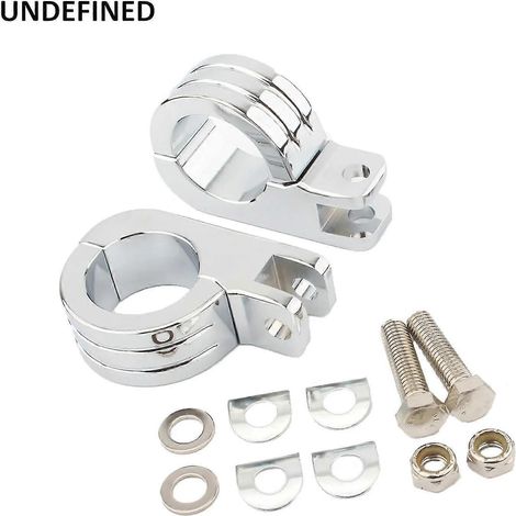 Motorrad-Fußrasten 38 mm Highway Motorschutzbügel-Befestigungsklemmen Fußrasten Fußstütze für Harley Suzuki Yamaha Cafe Racer Universal--Befestigungsklemmen (1/5)